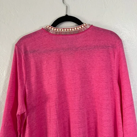 Chico’s Linen Embellished Tunic New - Picture 9 of 16